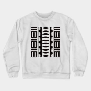 Afrocentric Line Art Ethnic Pattern Crewneck Sweatshirt